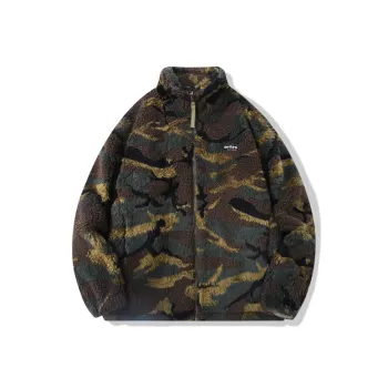 SET FUNS Velvet feel Coat Unisex Camouflage