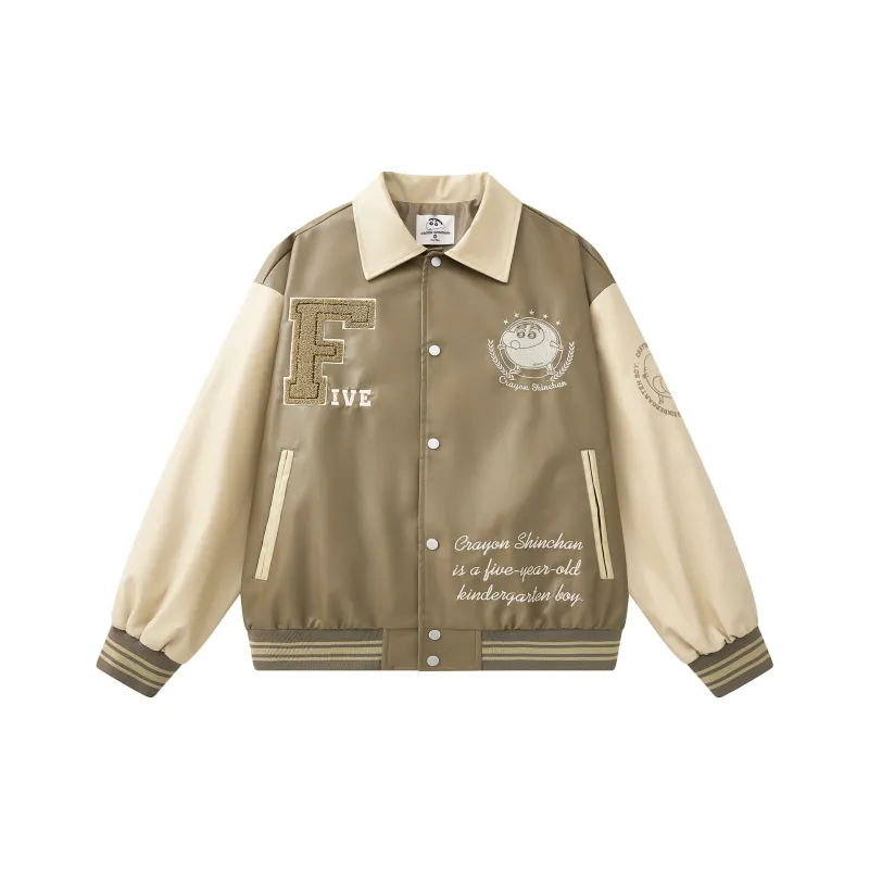 SHINCHAN Baseball Jacket Coat Unisex-3