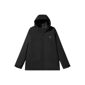 PONY Windproof Breathable Water Repellent Windbreaker Jacket Unisex Black