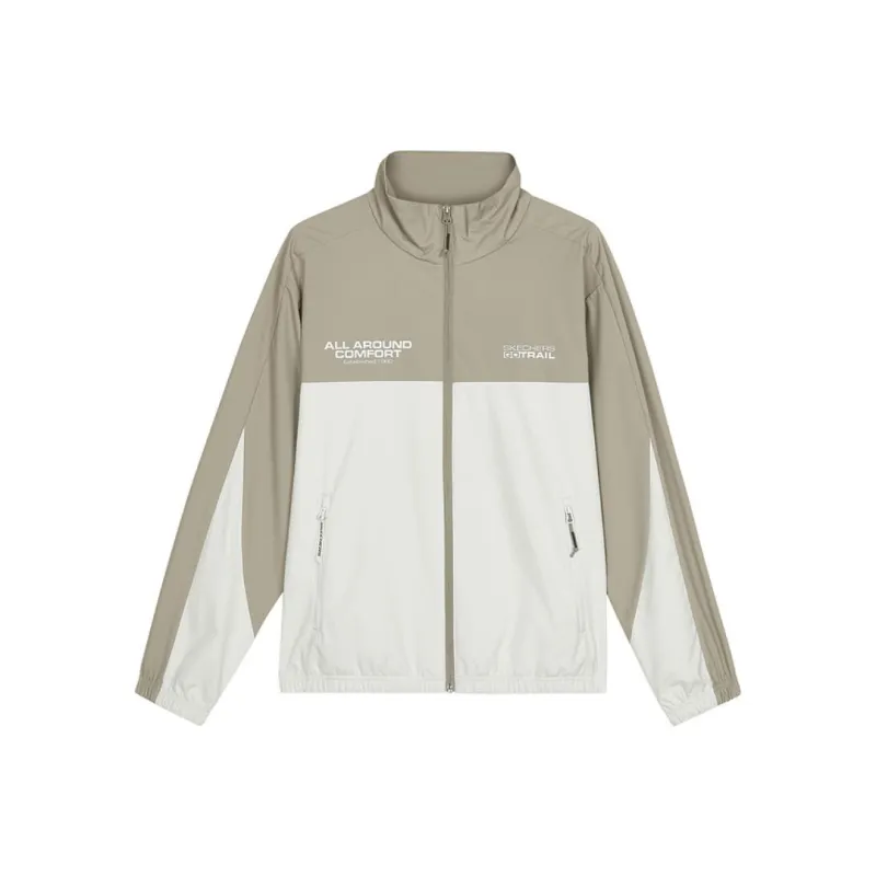 Skechers Sportlife Jackets Coats Unisex Cream Beige White-0