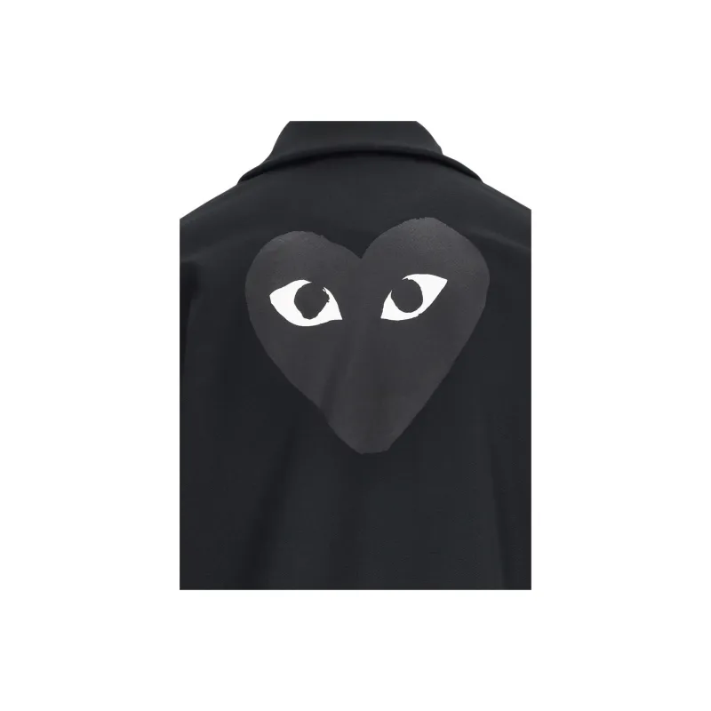 CDG Play Jackets Coats Unisex Black-4