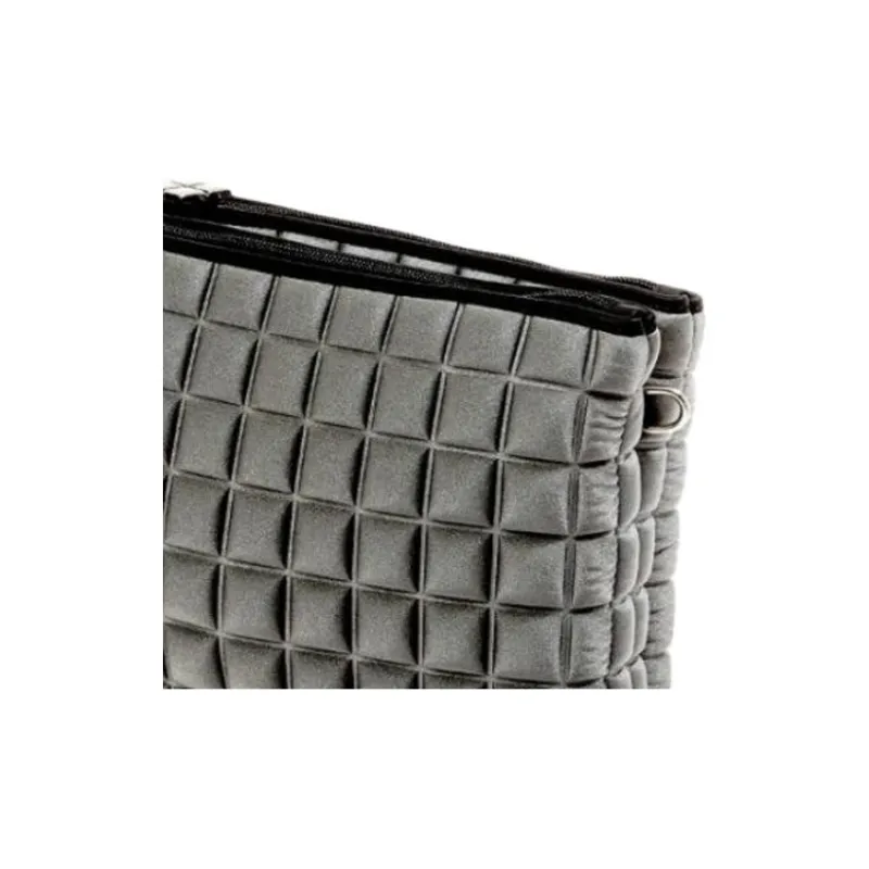 BPRIME 3D Cubic Thermoformed Fabric Clutch Unisex Gray-3