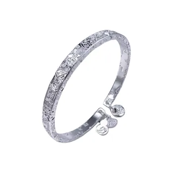 FUYUFU 999 Fine Silver Sterling Silver Bracelets Unisex