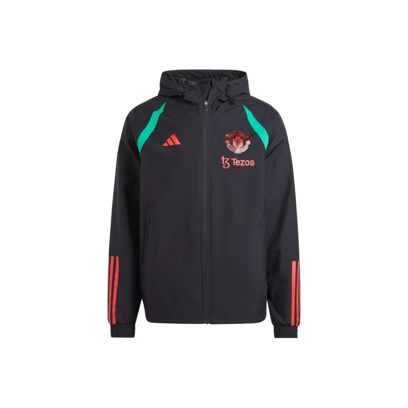 Adidas Manchester United Tiro 23 All-Weather Jacket Jackets Coats Men's Black-0