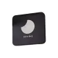 Moon Design Black Shell Double-Sided Makeup Mirror