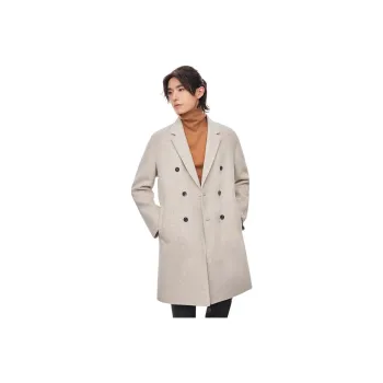 ZIOZIA Coats Men Ivory White