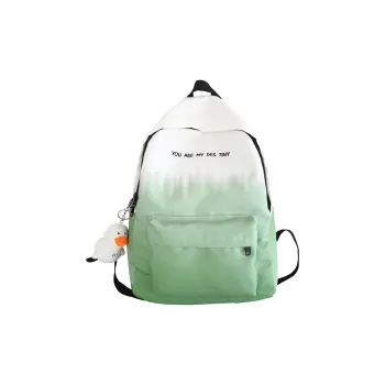URBAN FOREST Nylon Backpack Unisex Pink/Green/Blue