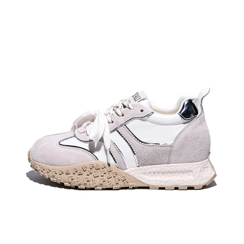 Junjali Anti Slip And Wear Resistant Height Increasing Low Top Chunky Sneakers Women's-3