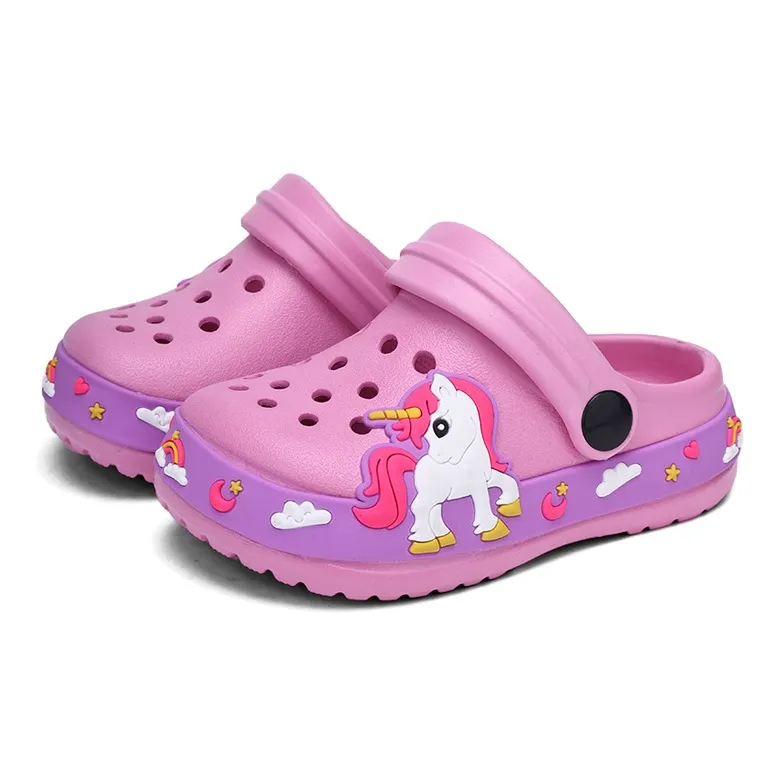 XMISTUO Men's Platform Cartoon Excavator Clogs Unicorn Home EVA Slip Resistant Casual Cute Slippers-12