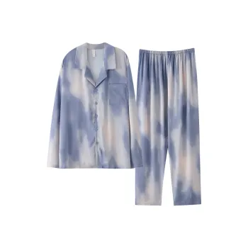 FENTENGCARE Pajama Set Men's Navy Blue
