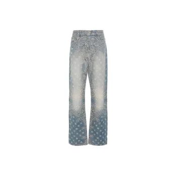 AMIRI Bandana Jacquard Straight Jean