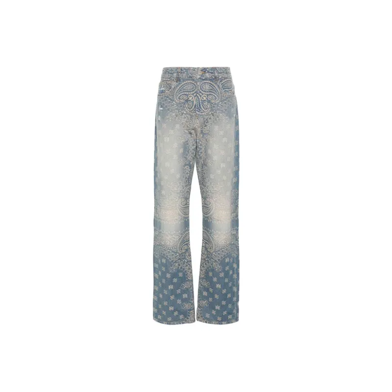 AMIRI Bandana Jacquard Straight Jean-0
