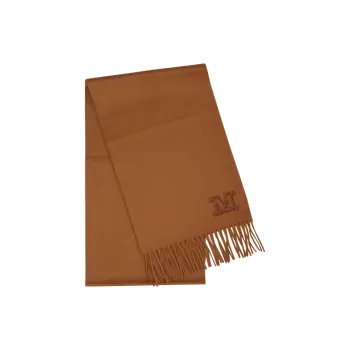 MaxMara Cashmere Knit Scarves Women's Brown