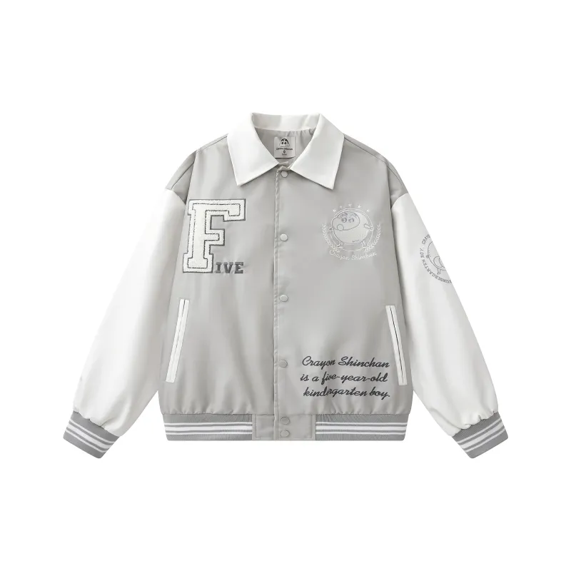 SHINCHAN Baseball Jacket Coat Unisex-6