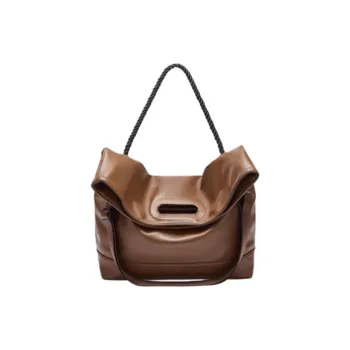 JOSINY Synthetic Leather Shoulder Bag Women's Coffee/Monroe Black