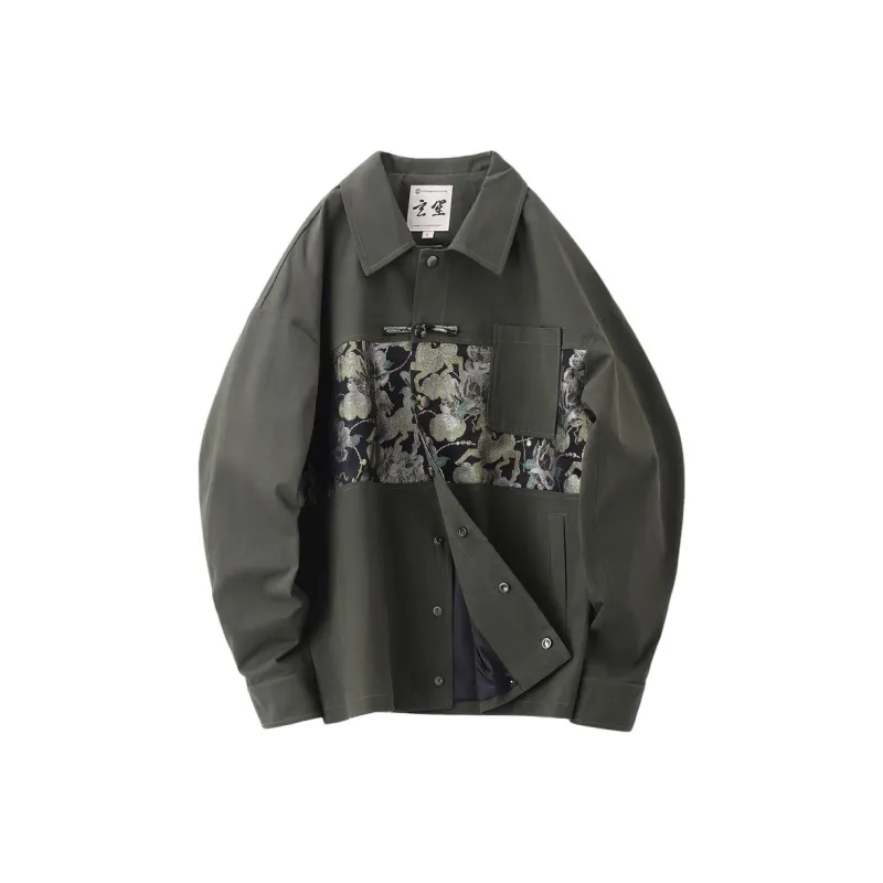 XUANSHENG Jackets Coats Men's Gray-0