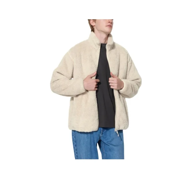 UNIQLO Velvet feel Coat Unisex Ivory-0