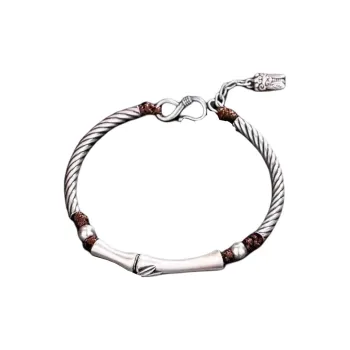 U state 999 Fine Silver Pure Silver Bracelets Men's