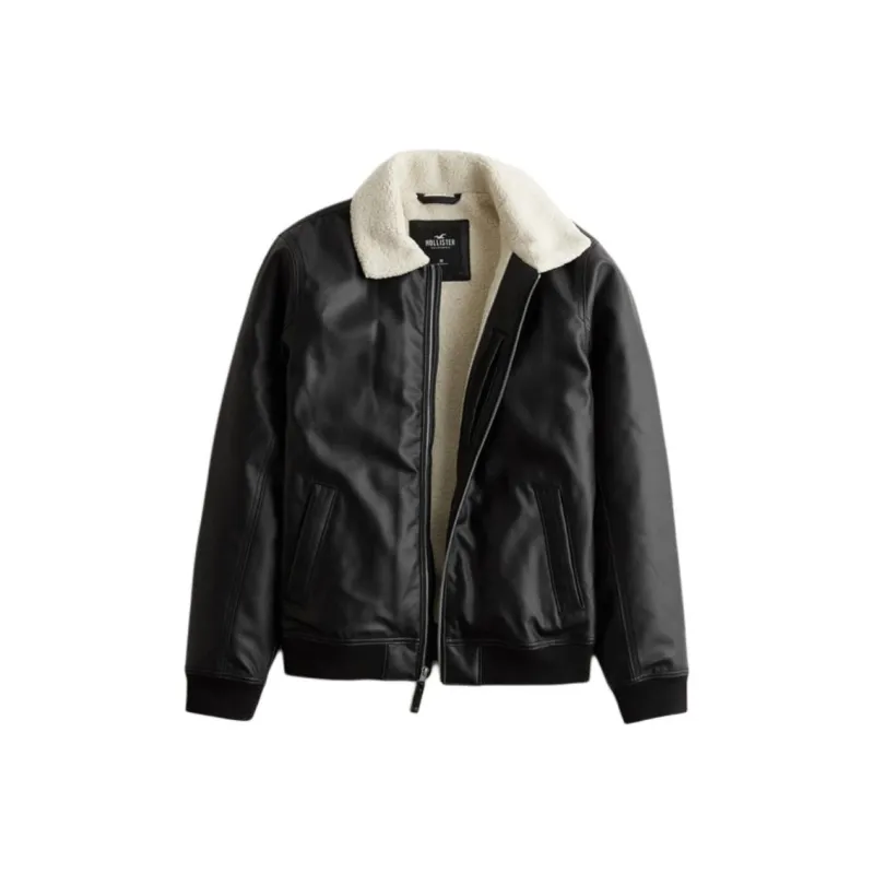 Hollister Jackets Coats Men's Black-0