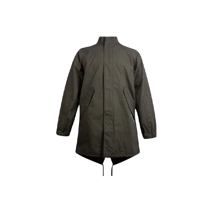 Converse Trench Coats Men Army Green-0