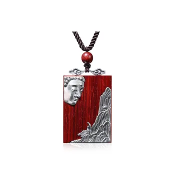 Moon Seal Hundred Rivers Rosewood Pendants Unisex