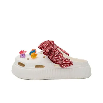 OUBT Lace Trim, Glass Ocean Buddy Clogs Women's Beige