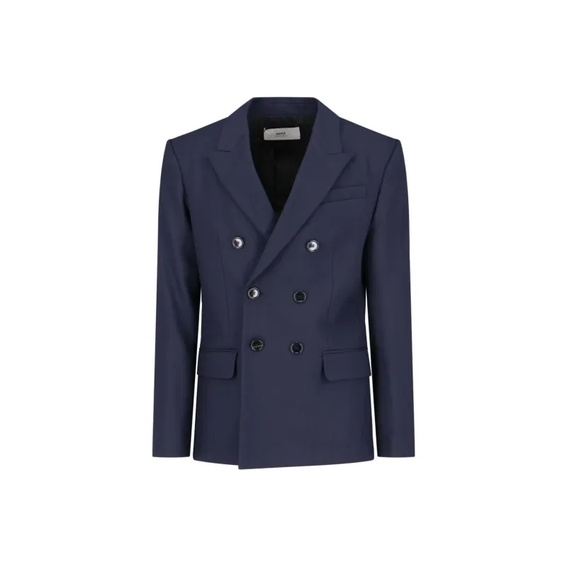 AMIPARIS Paris Double Breasted Long Sleeved Blazer-0