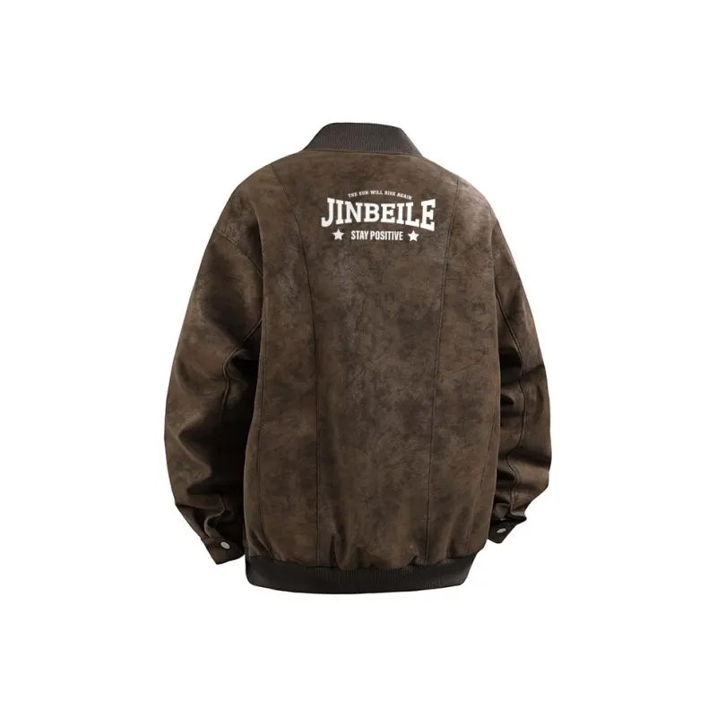 JINBEILE Jackets Coats Unisex Khaki-9
