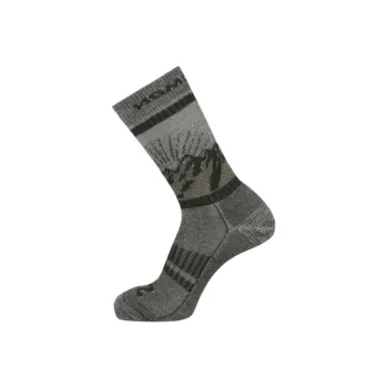 SALOMON RETRO WOOL CREW Knee High Socks Unisex 1 Pack Green
