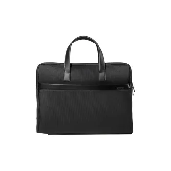 Deli Polyester With PU Briefcase Regular Men's Black