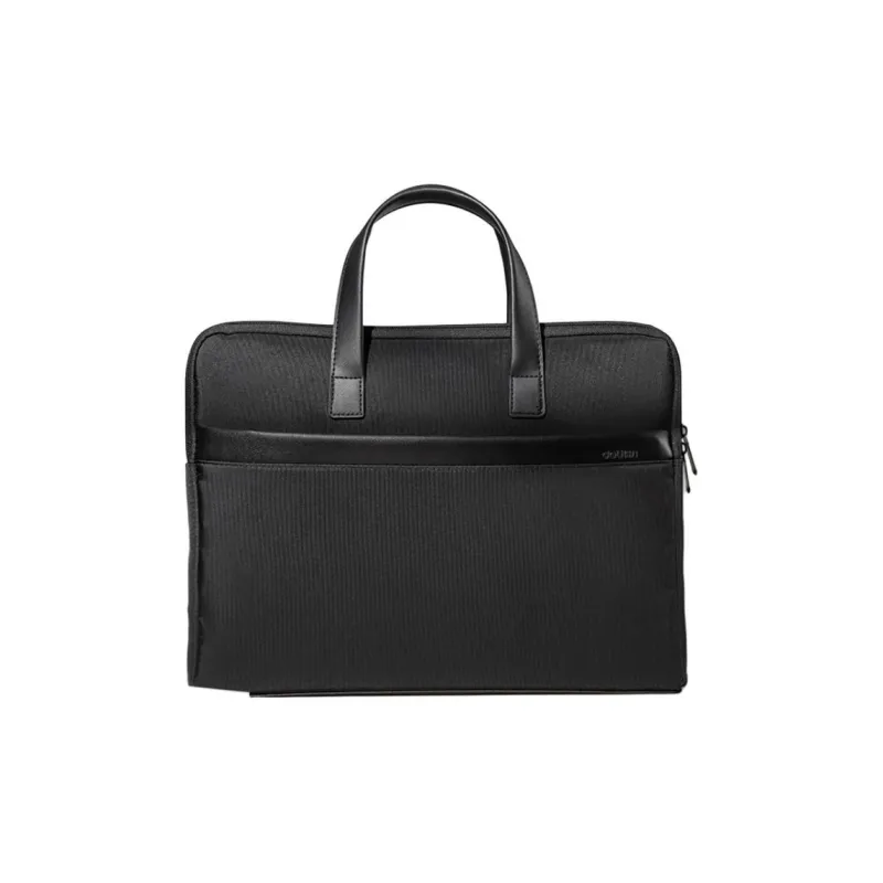 Deli Polyester With PU Briefcase Regular Men's Black-0
