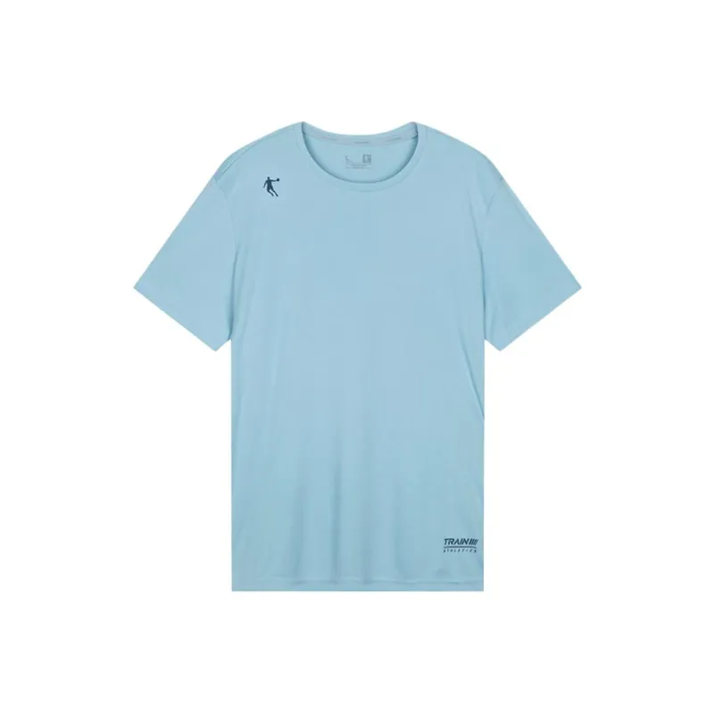 QIAODAN Sports Life Collection T Shirt Unisex Serene Aqua Blue-0