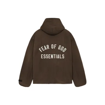 Fear Of God Essentials Textured Nylon Hooded Coaches Jacket