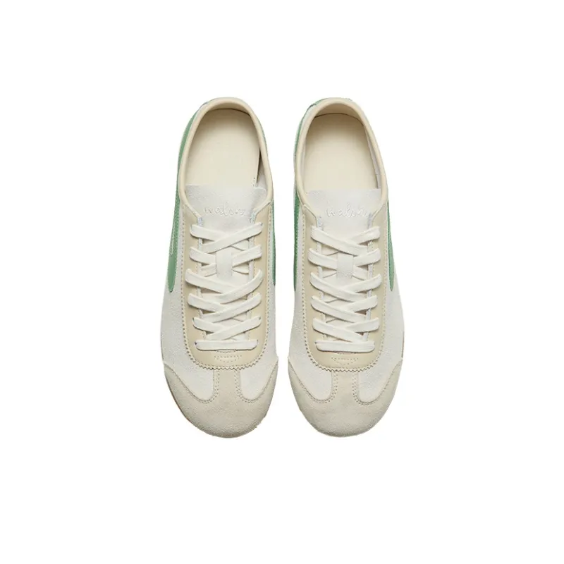 Norman Walsh Slip Resistant Low Top Casual Shoes Unisex White Green-2