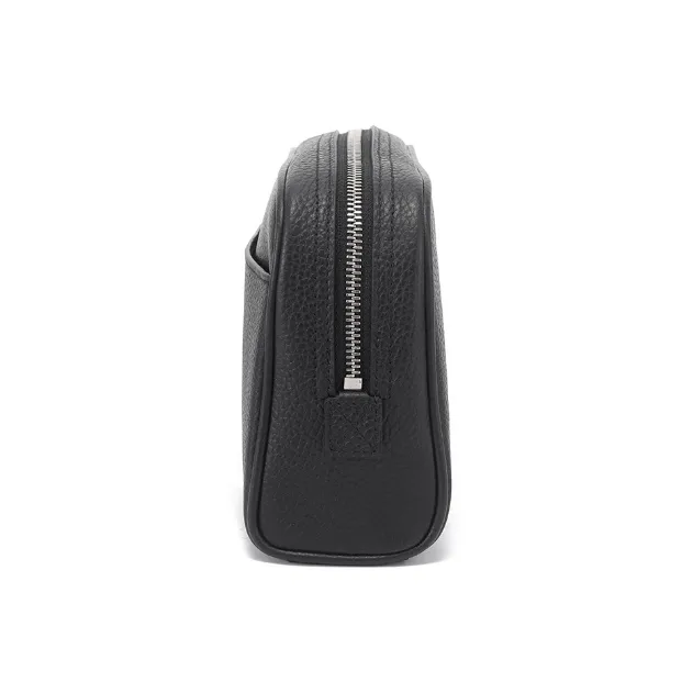 BALLY Cow Leather Toiletry Bag, Makeup Bag Regular Men's Black-3