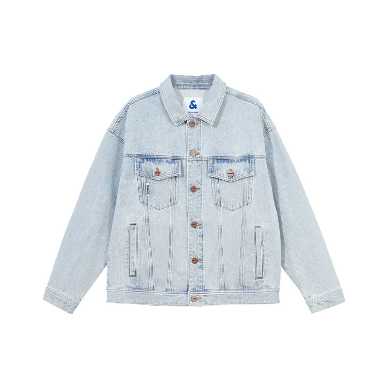 JACK JONES· Jackets & Coats Men's Light Denim Blue-0