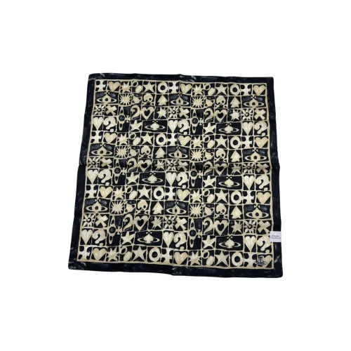 Vivienne Westwood Silk Scarves Unisex Black
