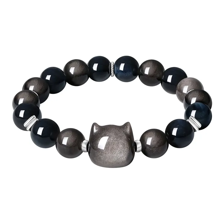 CHOW TAI SENG Campus Love Series Chalcedony Bracelets Unisex-3
