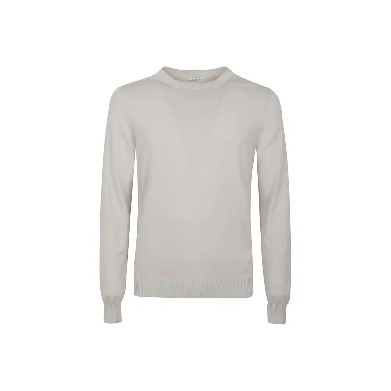 MALO Ribbed trim Cotton Jumper-0
