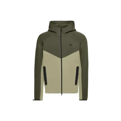 Nike Full Zip Hoodie Jackets Coats Men's Umber