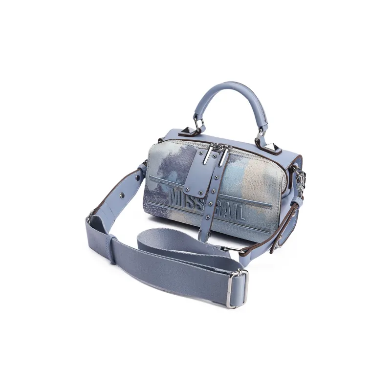 MISS GAIL Synthetic Leather Shoulder Bag, Crossbody Bag, Handbag Women's Furong Blue-7