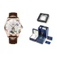 Brown Leather Rose White[Box]