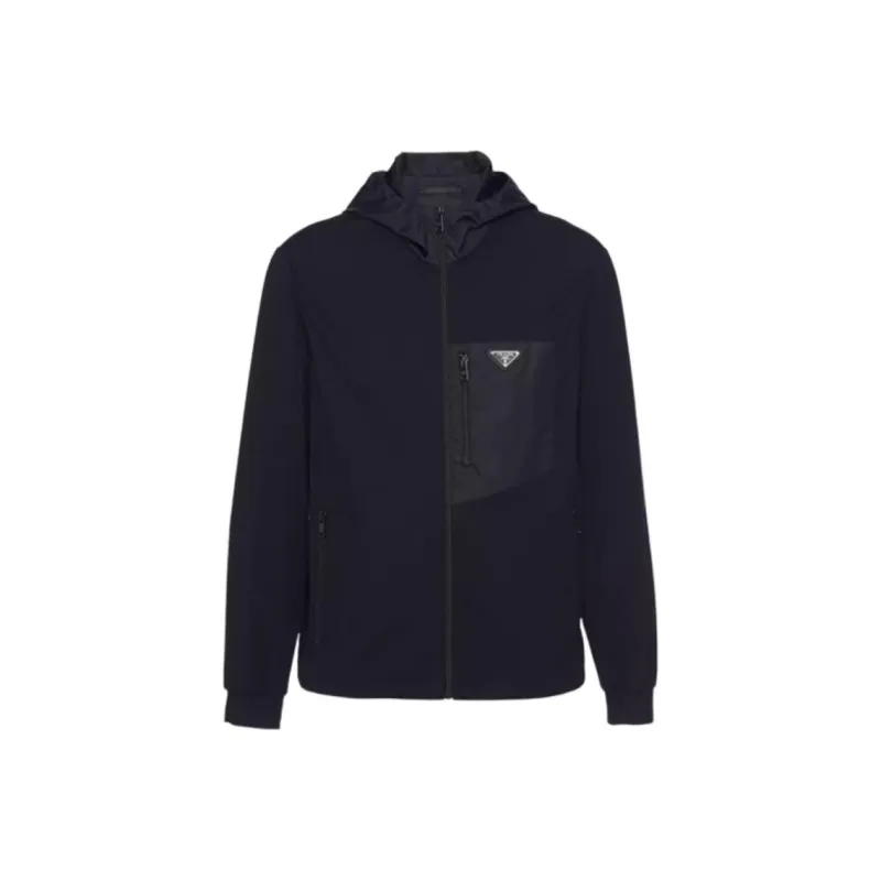 PRADA Panelled Hooded Jacket-0