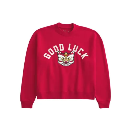 Hollister Sweatshirts Men Red
