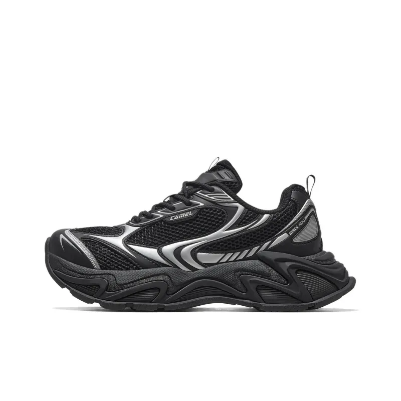 CAMEL Slip Resistant, Lightweight, And Breathable Low Top Chunky Sneakers Men's-4