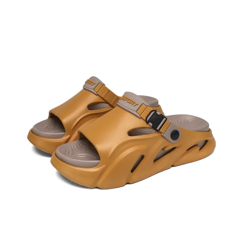 CAMOSI Beach Sandals Unisex Black Gray/White Black/Orange/Mint Green-10