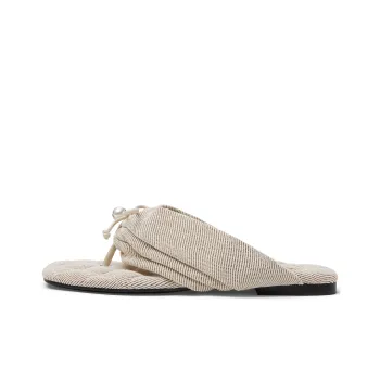 CHARLES&KEITH Composite Sole Flip Flops 1.5cm Women's Beige