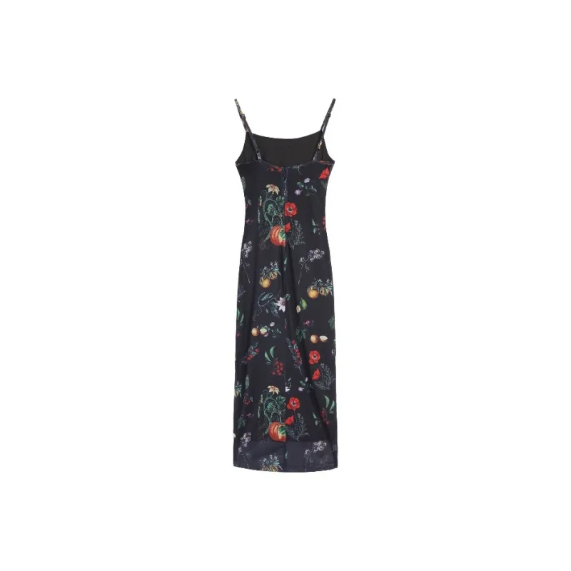 PAZZO Slip Dress Women's Black Floral-8