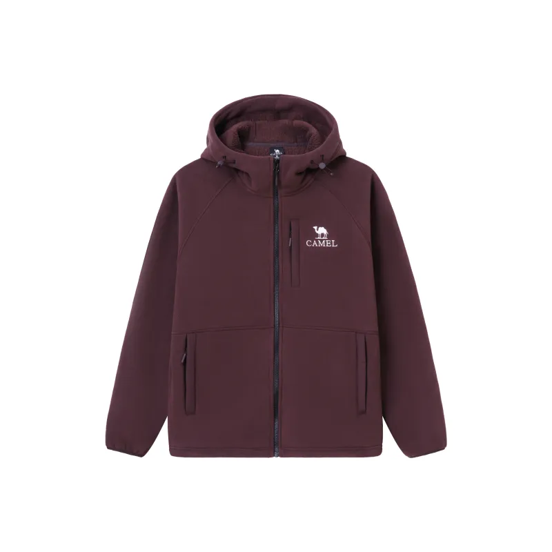 CAMEL Warm Fleece Series Velvet feel Coat Unisex-2