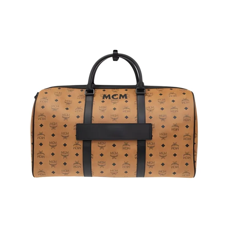 MCM Ottomar Canvas Handbag, Shoulder Bag, Crossbody Bag, Travel Bag Men's Cognac-2